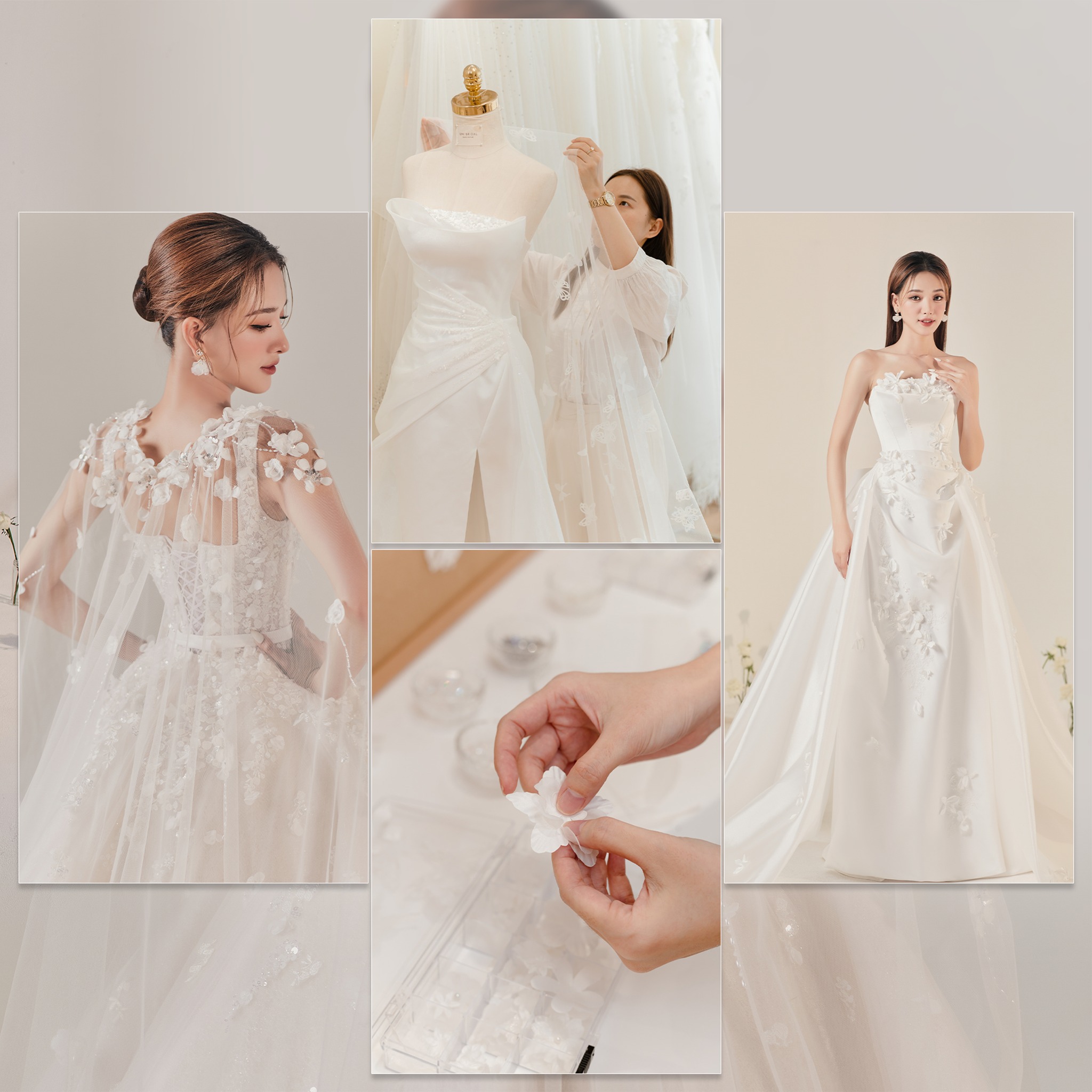Quy trình thiết kế váy cưới đơn giản cho nàng dâu Uni