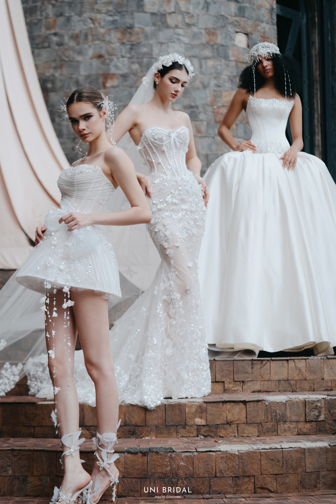 Đa dạng mẫu váy cưới để phù hợp với nhiều vóc dáng cô dâu