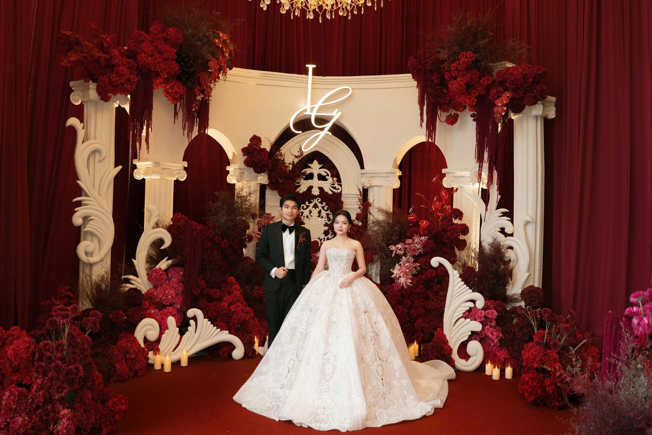 Nàng dâu Huỳnh Giao hạnh phúc bên chú rể Huỳnh Phát