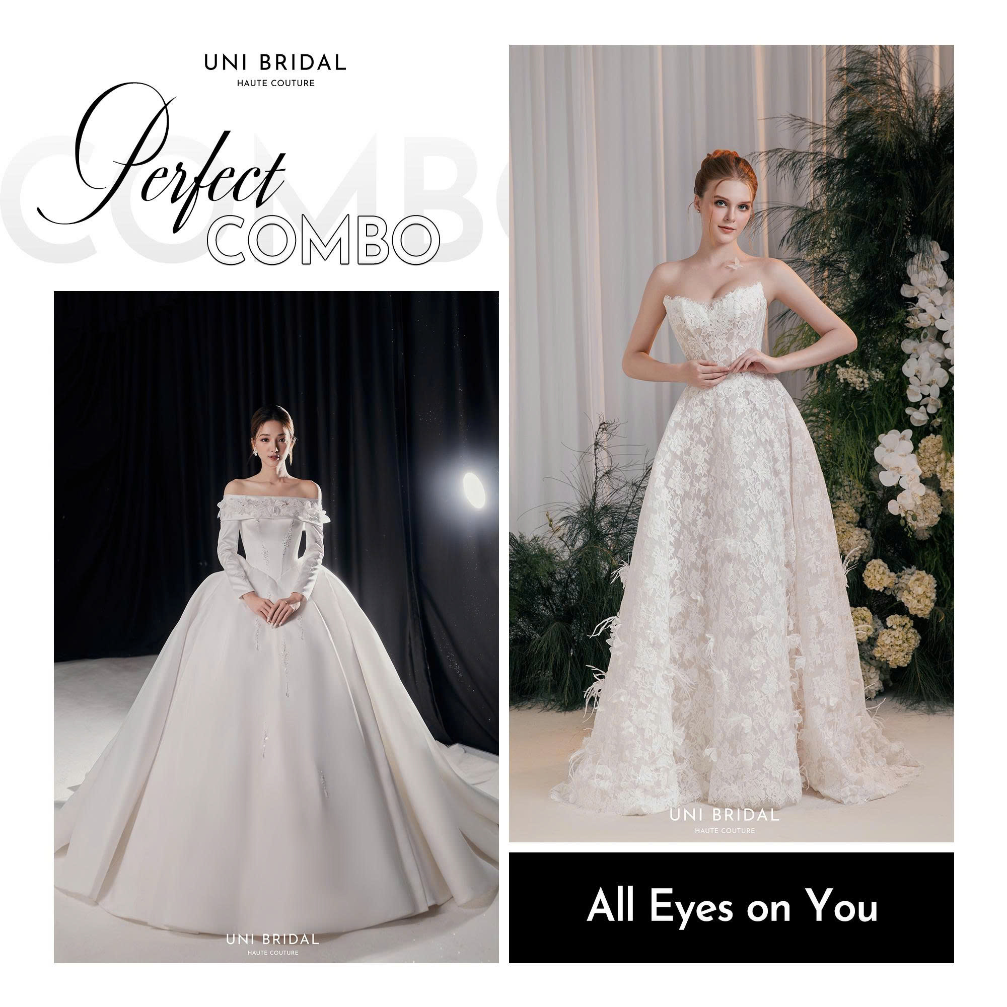 Combo váy cưới quyến rũ đầy sức hút tại Uni Bridal