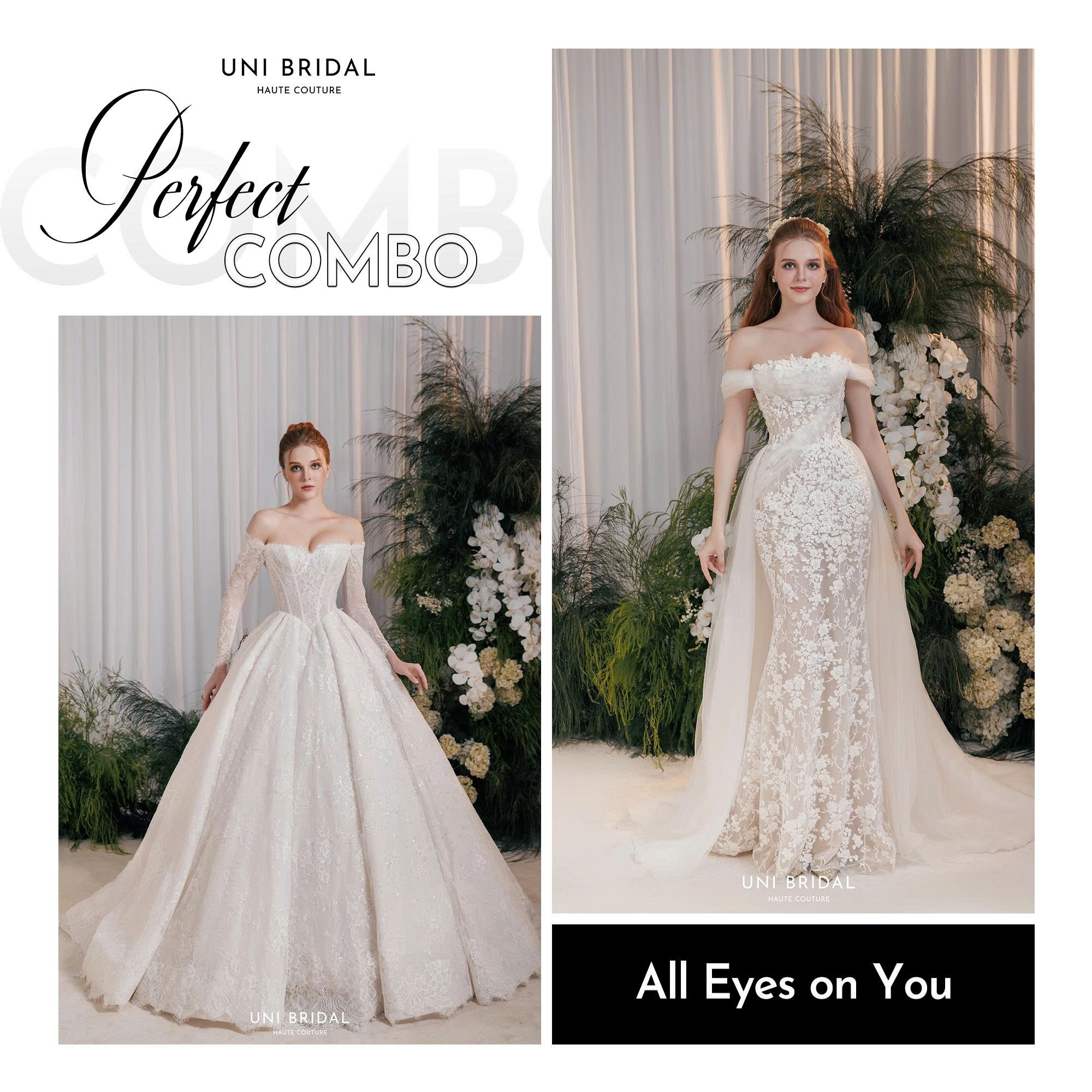 Combo Haute Couture tại Uni Bridal với phong cách sang trọng