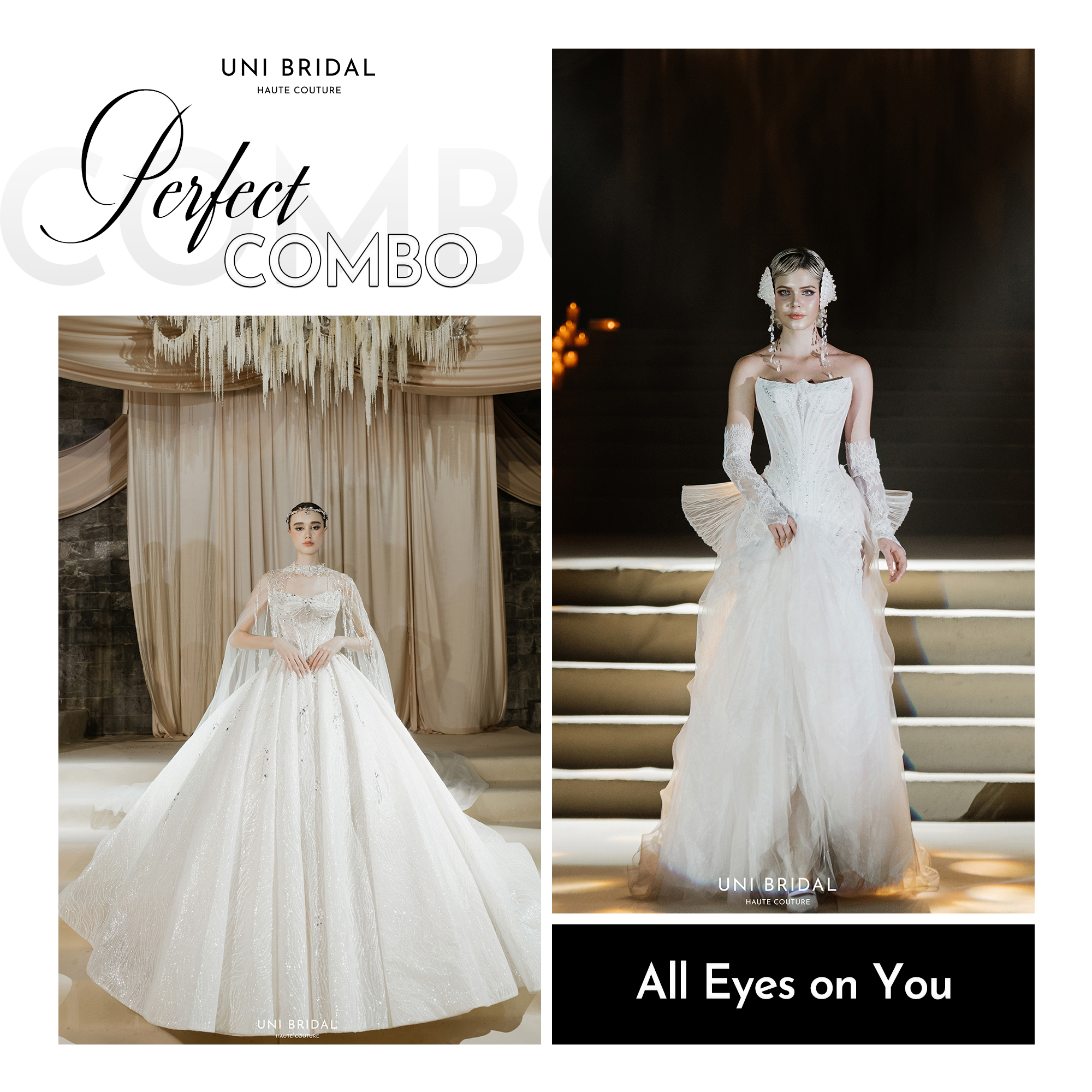 Phong cách váy cưới đa dạng của Uni Bridal