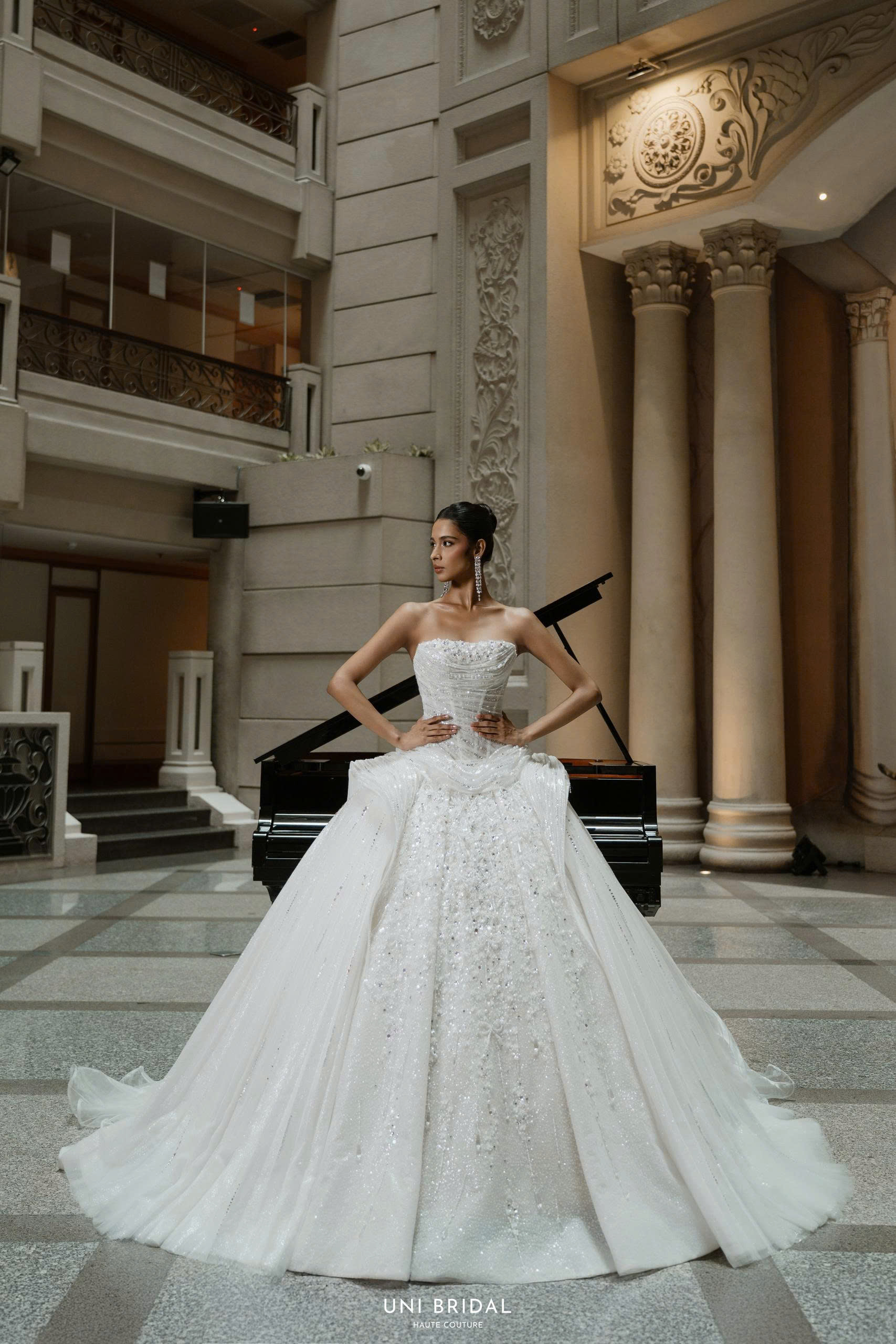 Độ phồng của mẫu váy công chúa tạo nên vẻ bồng bềnh cuốn hút