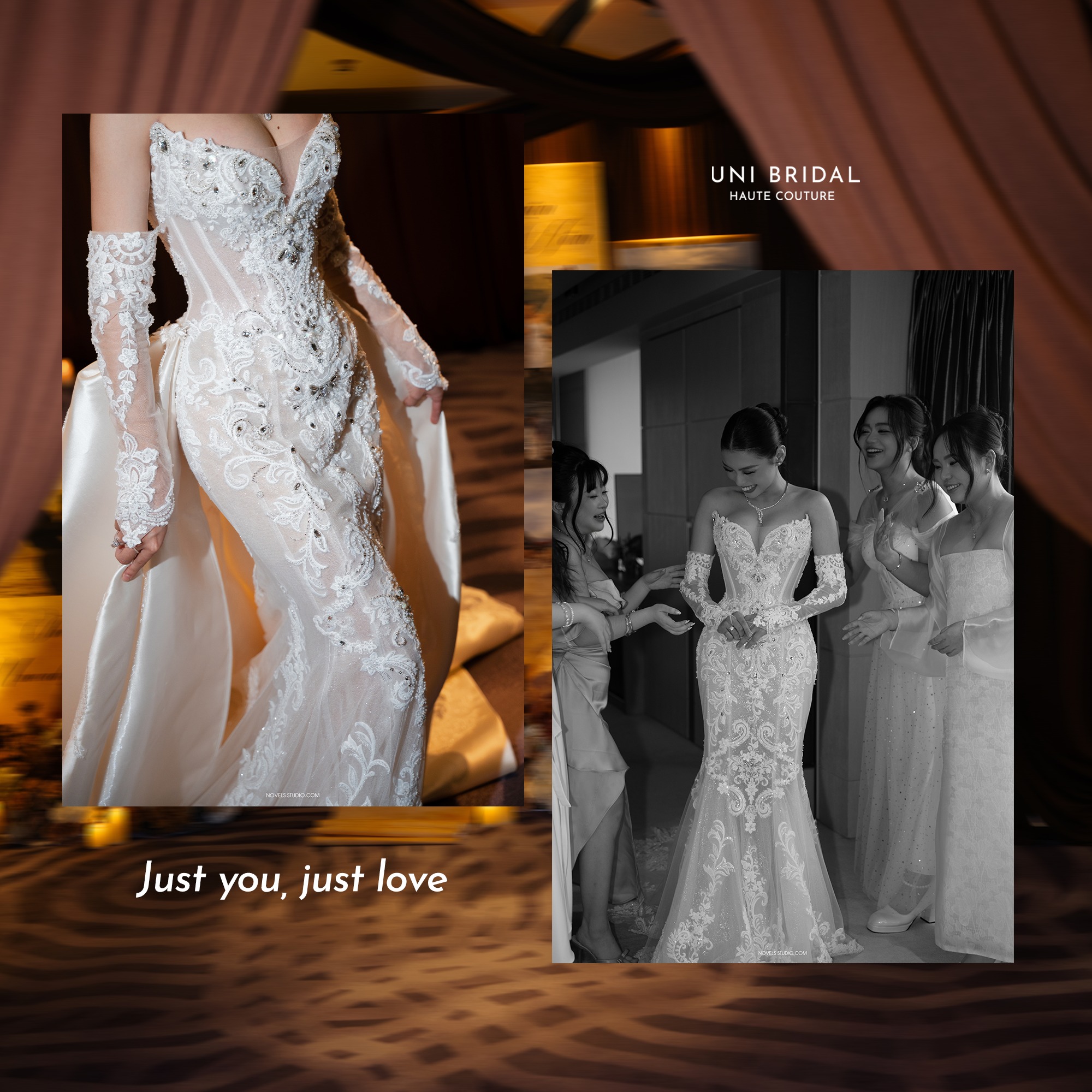 Từng đường may cắt đều được Uni Bridal chăm chút tỉ mỉ để tạo nên một tuyệt tác